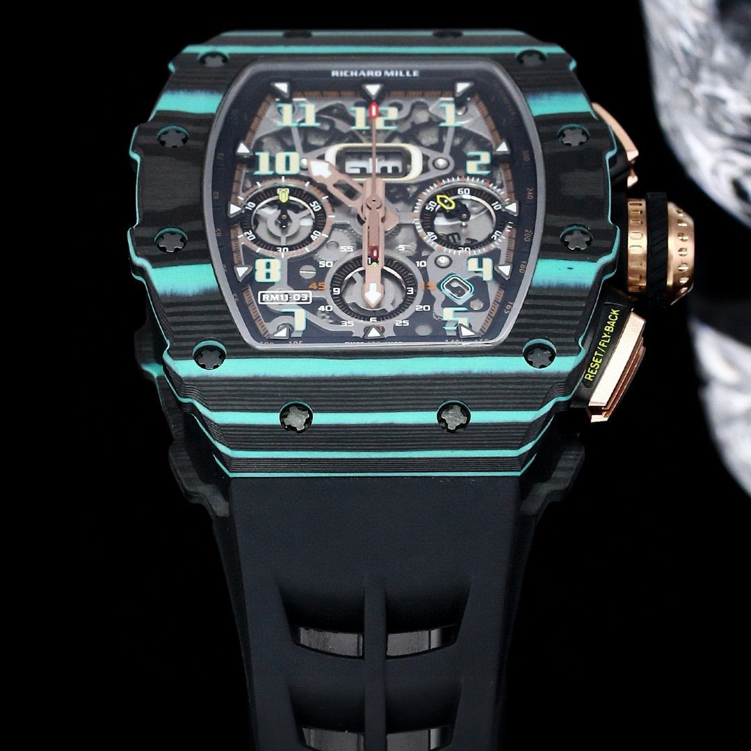 4-828.jpg Richard Mille RM 011 Carbon 7750 RM011-FM 1:1 Replik Uhr