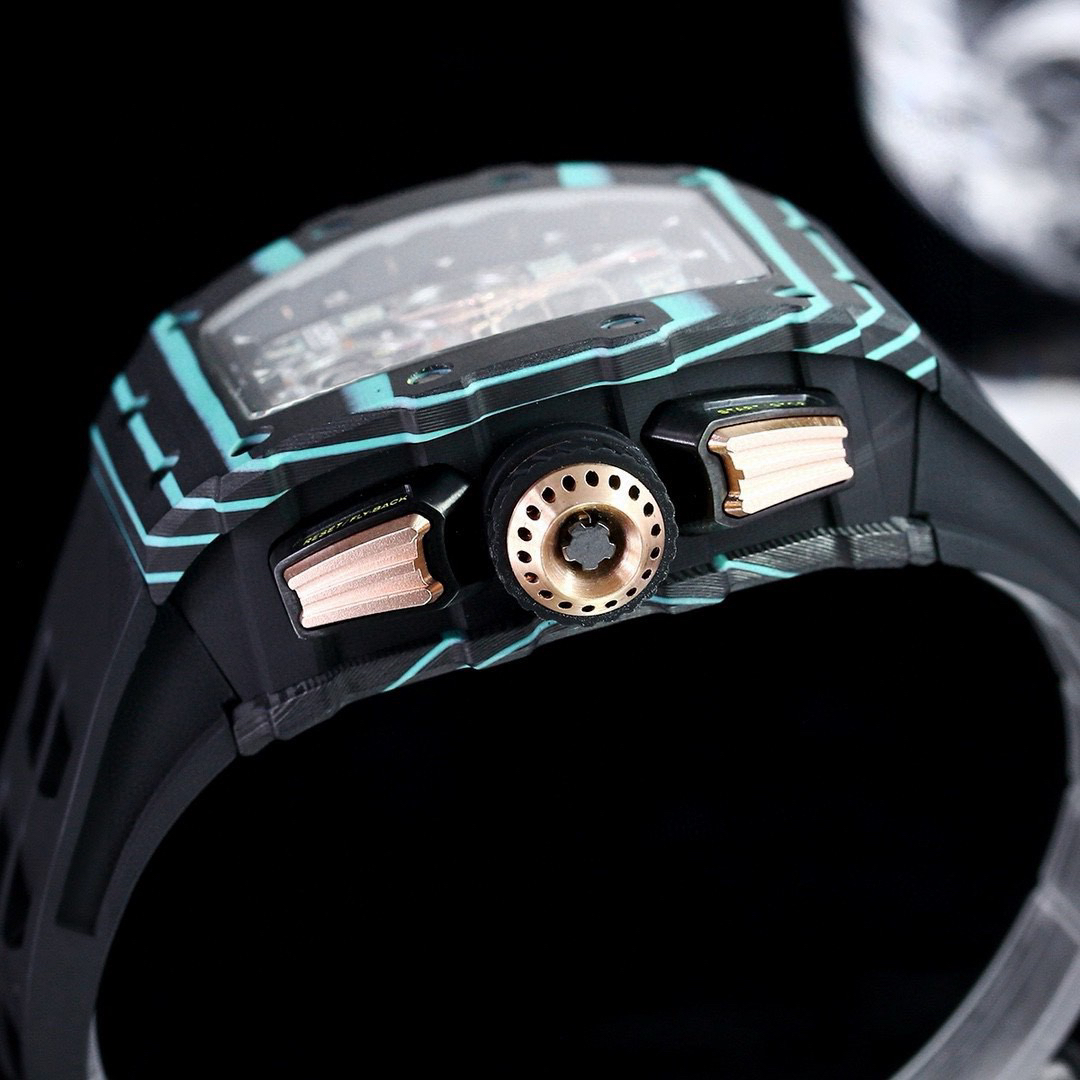 6-781.jpg Richard Mille RM 011 Carbon 7750 RM011-FM 1:1 Replik Uhr